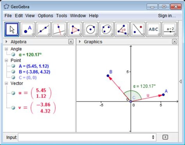 Using atan2 to find angle between two vectors