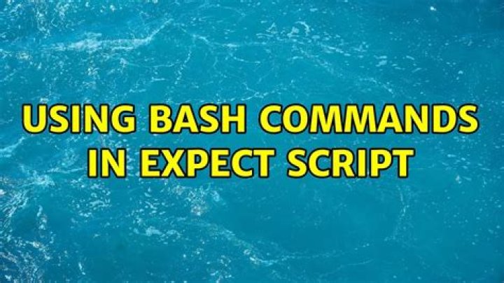Using bash commands in expect script
