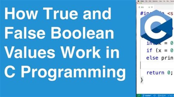 Using boolean values in C