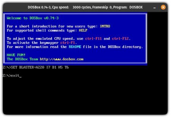 Using Dosbox in Ubuntu
