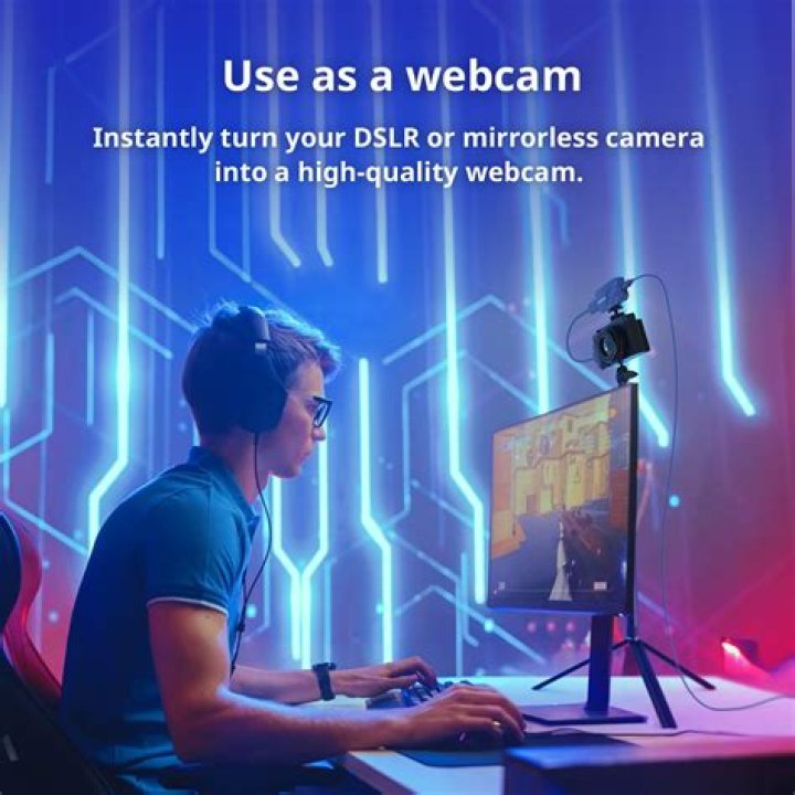 Using DSLR camera as a webcam