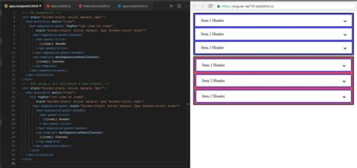 Using mat-accordion and mat-expansion-panel in ngFor