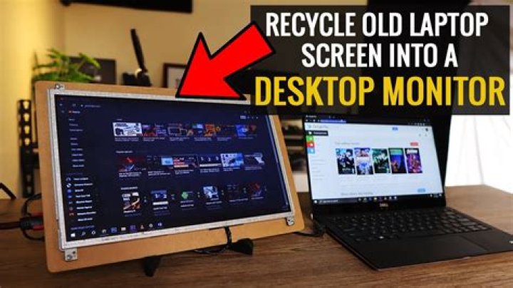 Using old laptop as monitor and keyboard