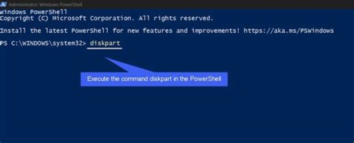 Using powershell to run diskpart commands