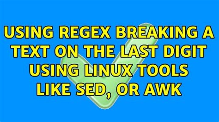 Using Regex Breaking a text on the last digit using linux tools like sed, or awk