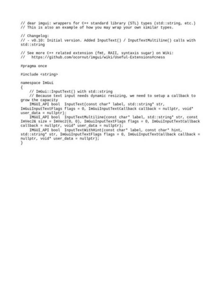 Using std::string in ImGui::InputText(...)