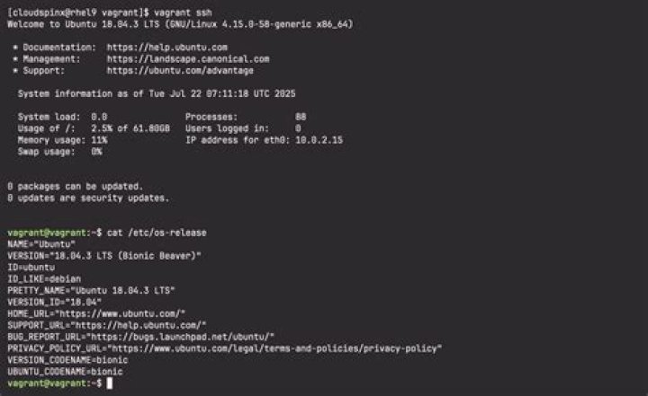 Vagrant ssh fails with VirtualBox