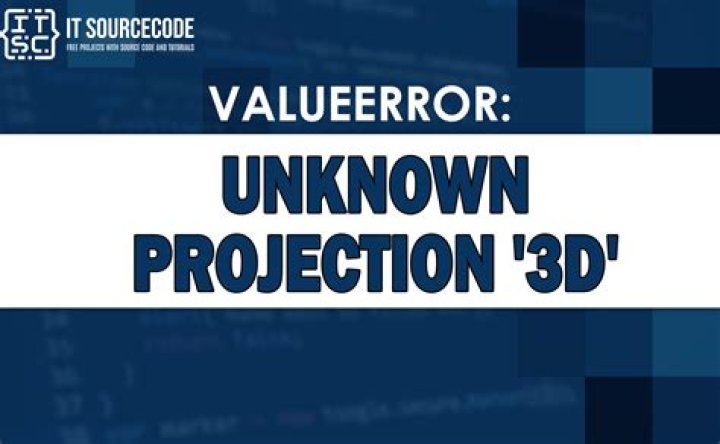 ValueError: Unknown projection '3d' (once again)