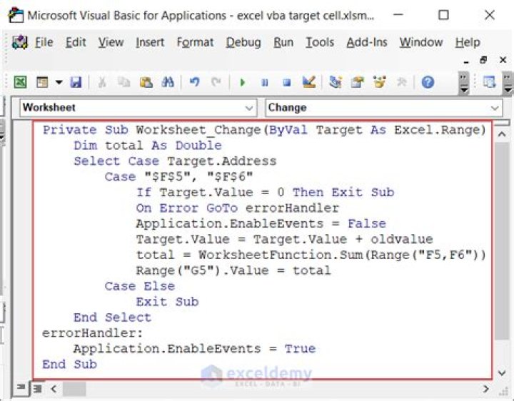 VBA Multiple Target.Address (OR) for the Same Action
