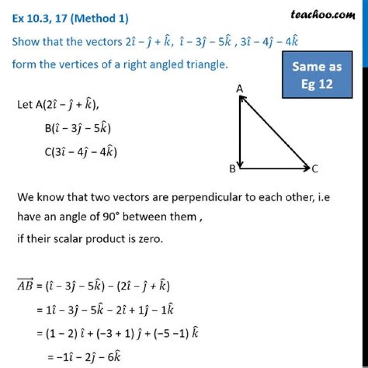 Vectors that form a triangle!