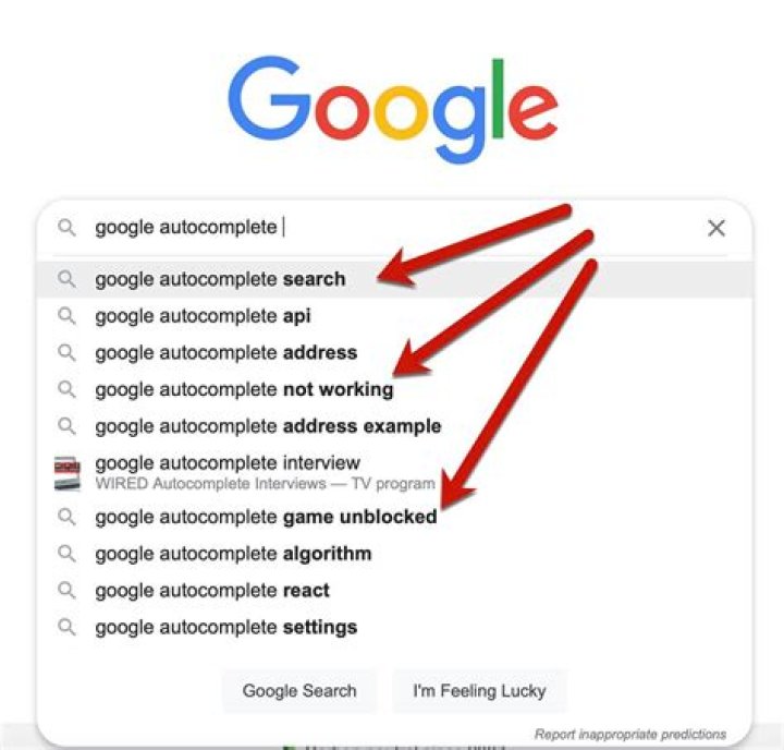 Video of missing autocomplete feature