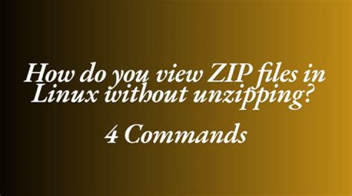 View list of files in ZIP archive on Linux