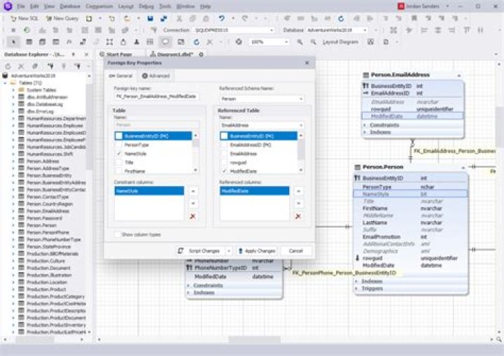 Viewing table relationships in SQL Server Management Studio