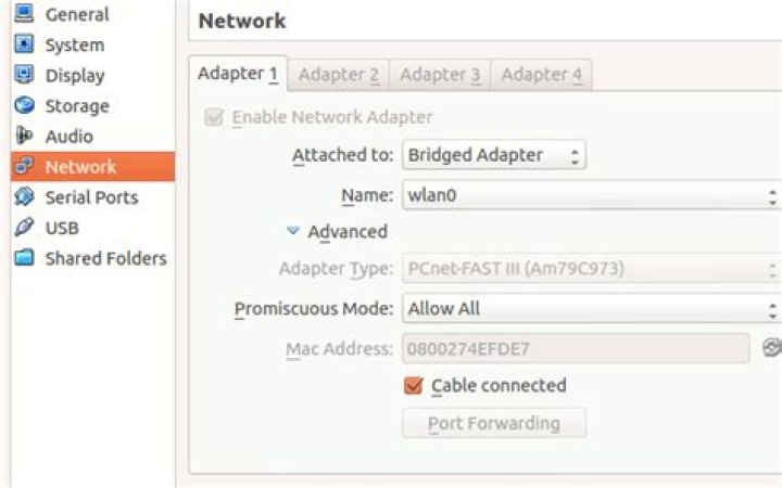 VirtualBox Centos7 machine has no IP address when host is connected on WiFi instead of LAN