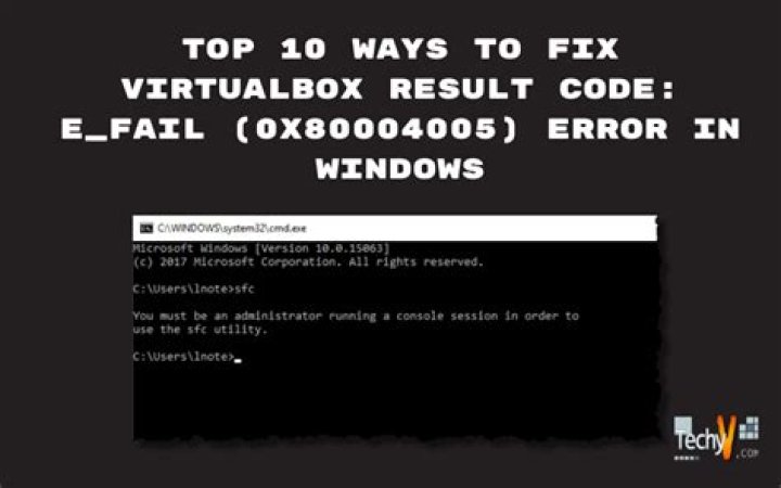 VirtualBox error