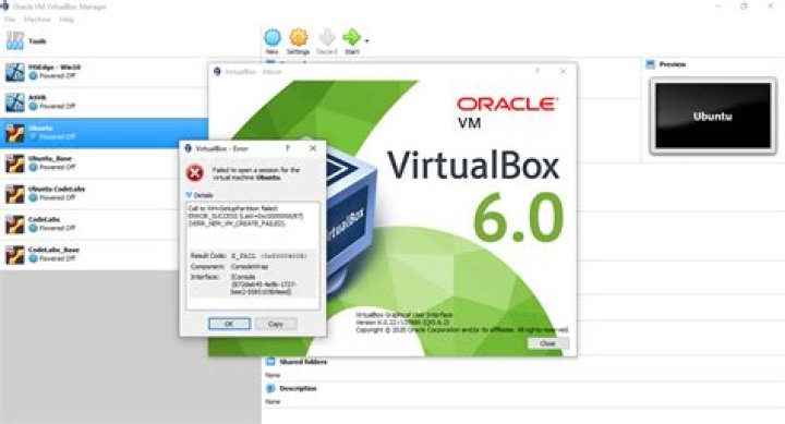 VirtualBox fails to start with VERR_NEM_VM_CREATE_FAILED