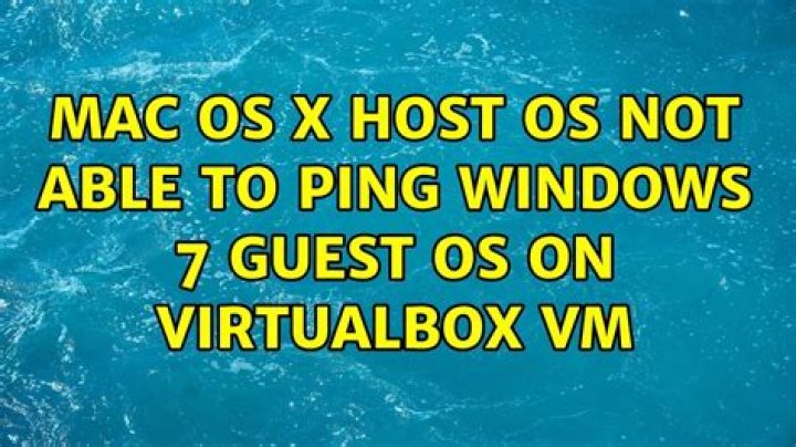 VirtualBox host-only network, cannot ping host from guest