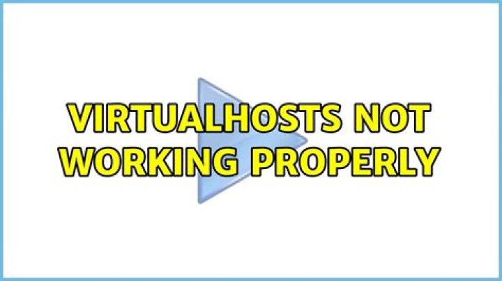 VirtualHosts not working properly