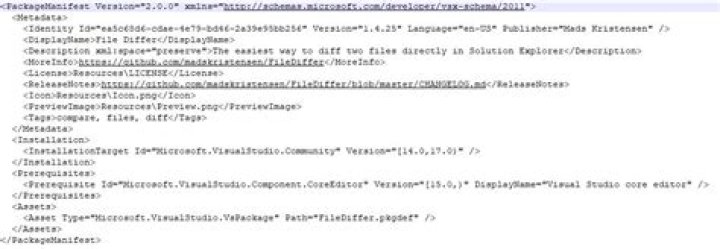 visxmanifest file