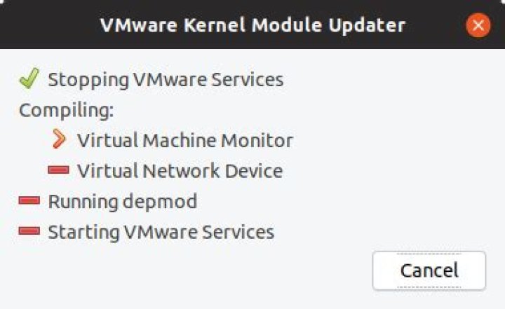 VMware Workstation not running after performing an update on Ubuntu 18.10 to 19.04