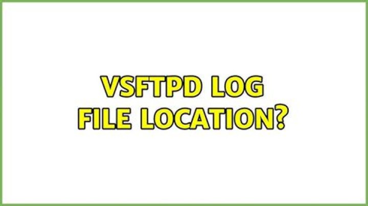 vsftpd log file location?