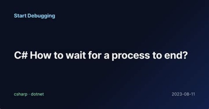 Wait for a process to complete in CMD