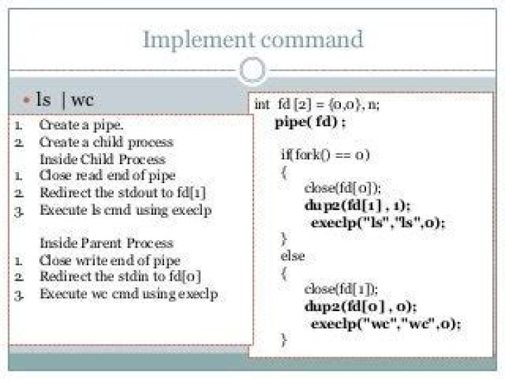 wc: standard input: Bad file descriptor on fork + pipe + execlp