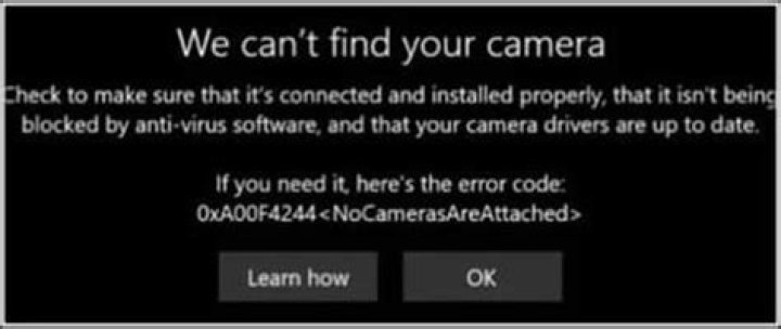 webcam not working
