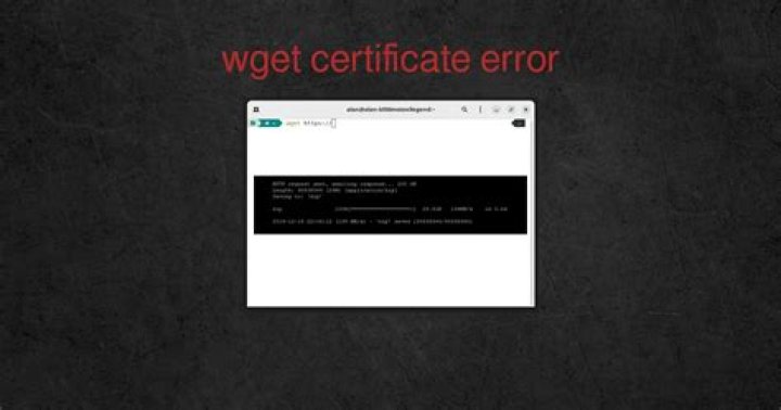 wget fails by a certificate problem