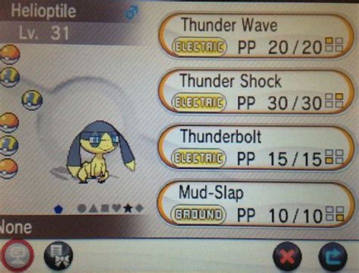 What's the blue pentagon for in Pokemon XY?
