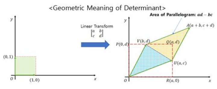 What's the geometric meaning of a negative determinant?