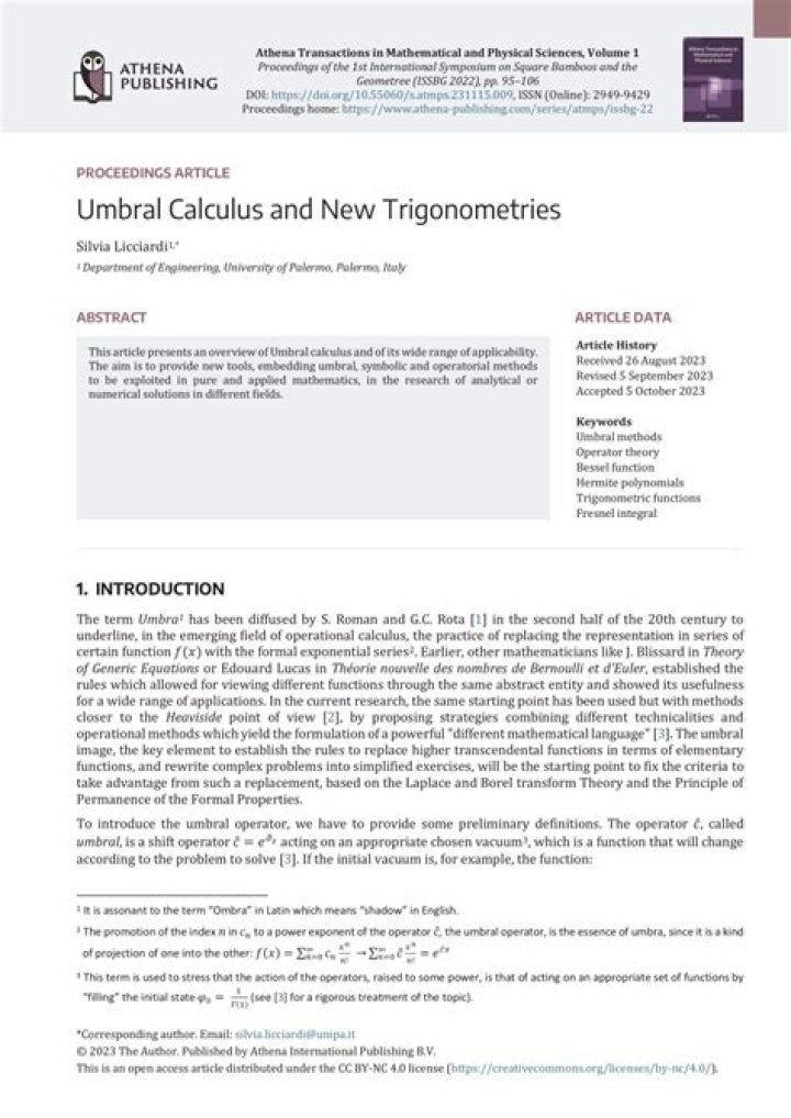 What's umbral calculus about?