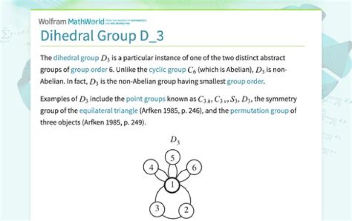 What are the elements of the dihedral group D(3)?