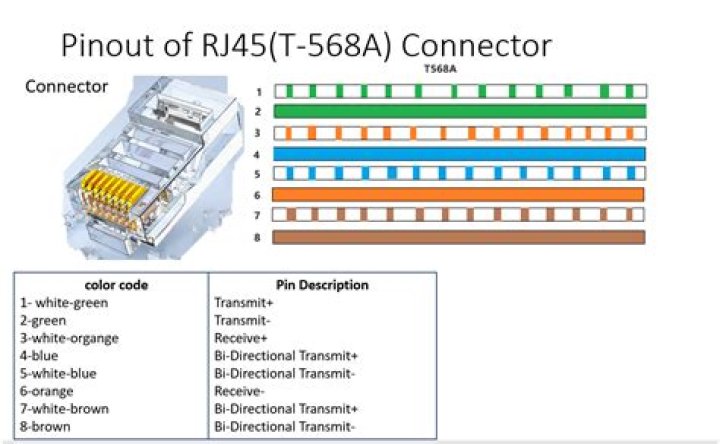 What are the LEDs on RJ45 connector for?