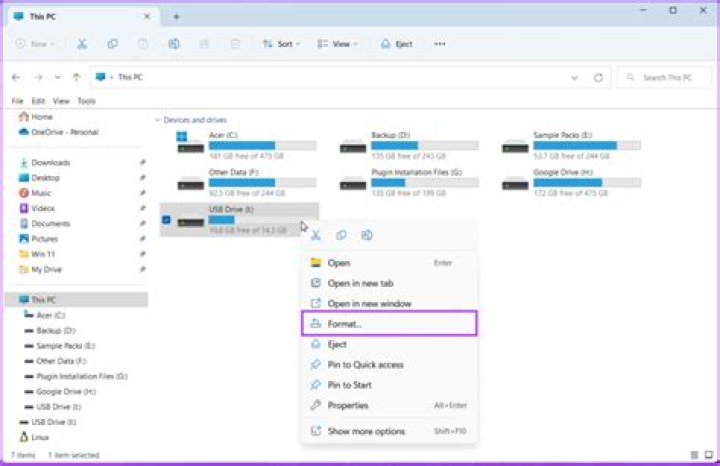 What are the specific names for the various username formats in Windows?