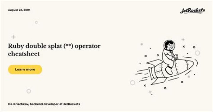 What does a double * (splat) operator do