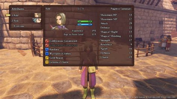 What does each statistic do in Dragon Quest XI?