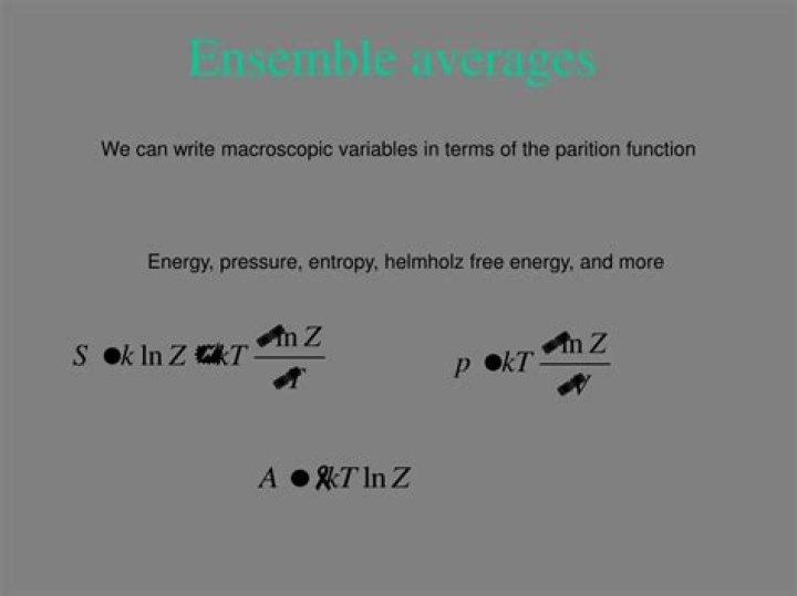 what does `ensemble average` mean?