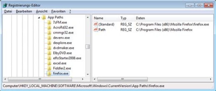 What does HKLM\SOFTWARE\Microsoft\Windows\CurrentVersion\App Paths actually do?