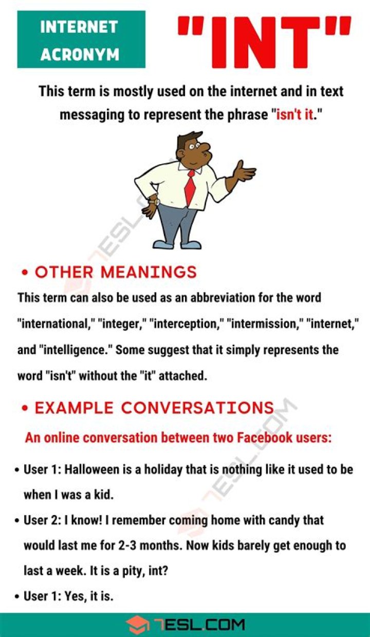 What does int & mean