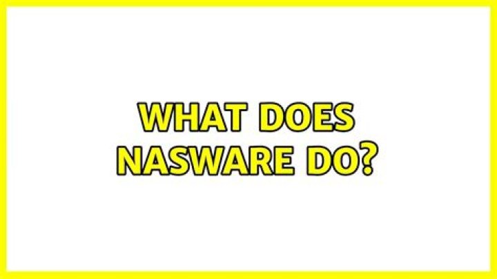 what does NASware do?