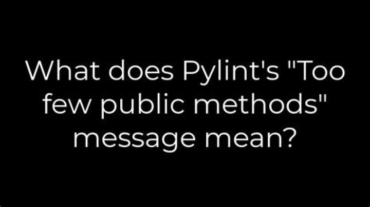 What does Pylint's 