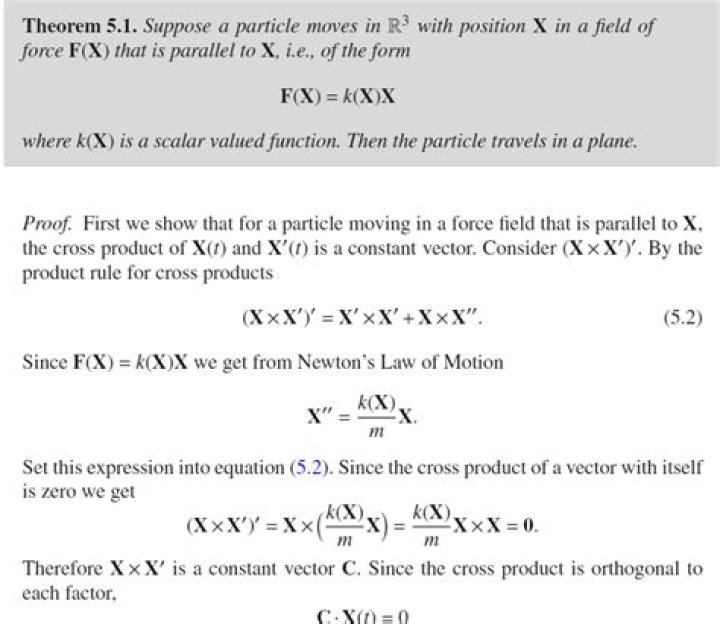 What does the cross product of the velocity and position vector represent?