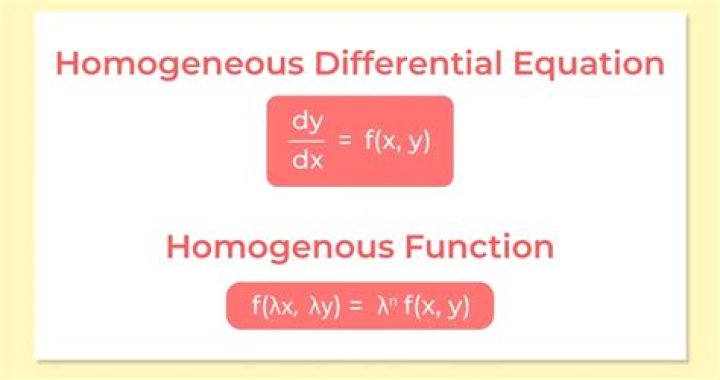 What exactly is a homogeneous equation?