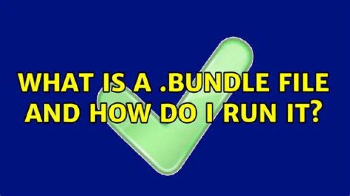 What is a .bundle file and how do I run it?