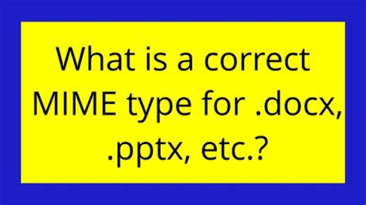 What is a correct MIME type for .docx, .pptx, etc.?
