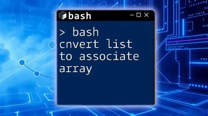 What is a list in Bash?