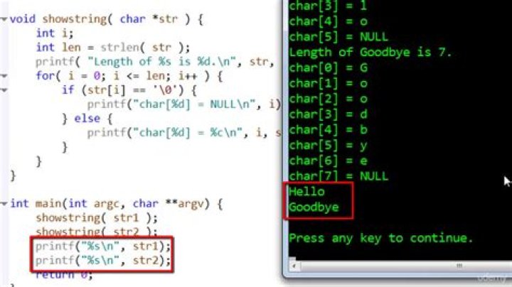 What is a null-terminated string?
