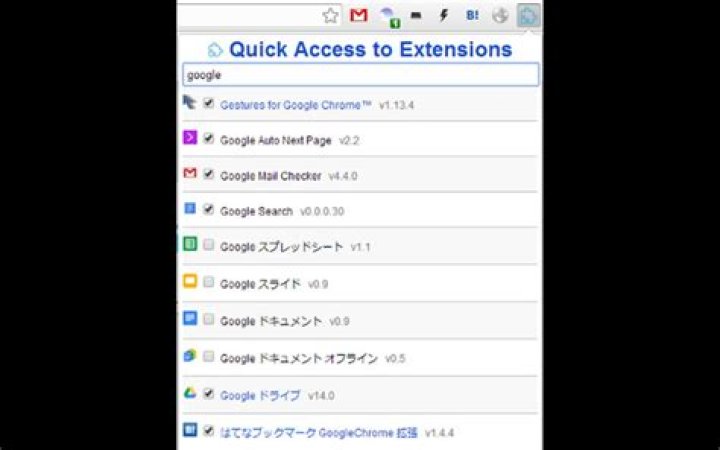 What is a quick way to access Chrome extensions?