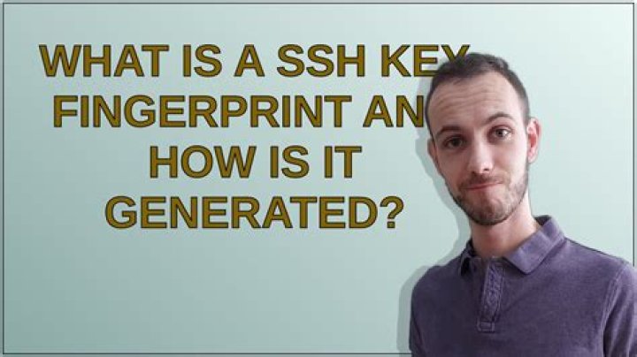 What is a SSH key fingerprint and how is it generated?